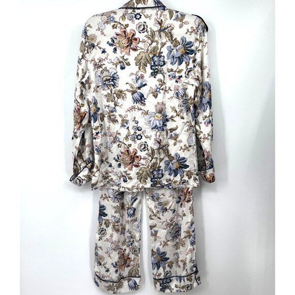 OLIVIA VON HALLE Lila Odette Silk Satin Pajama Set Woman’s size medium 2 piece b - Picture 11 of 16